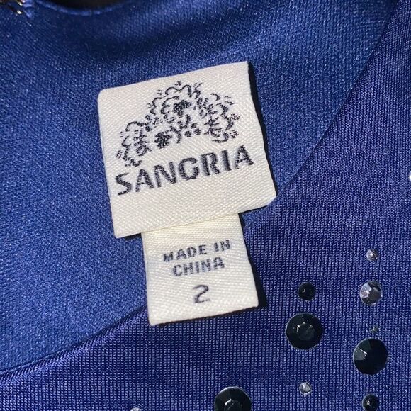 ✨ Sangria navy capped sleeves dress✨ - Picture 7 of 9